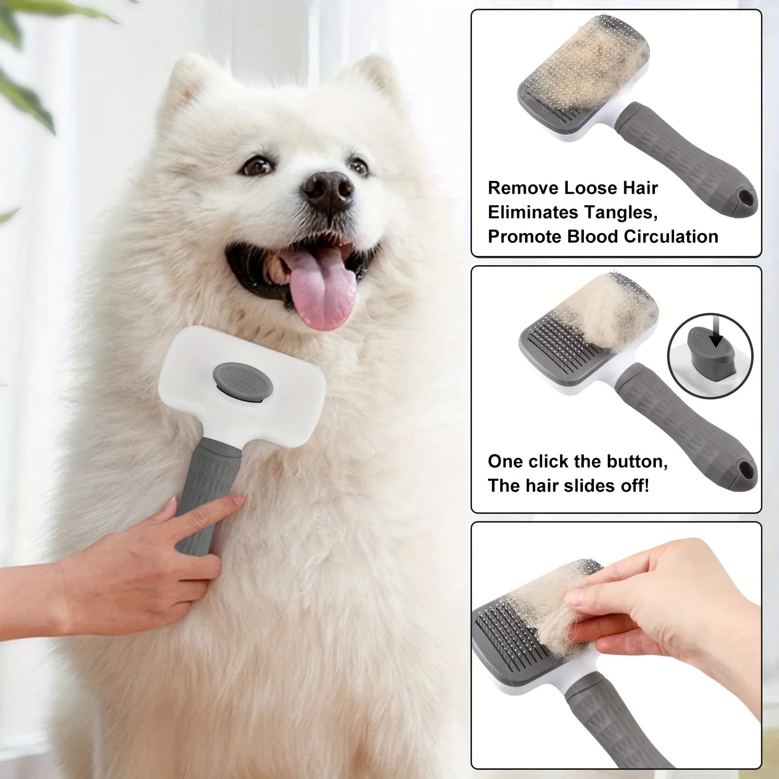 Stainless Steel Self-Cleaning Brush