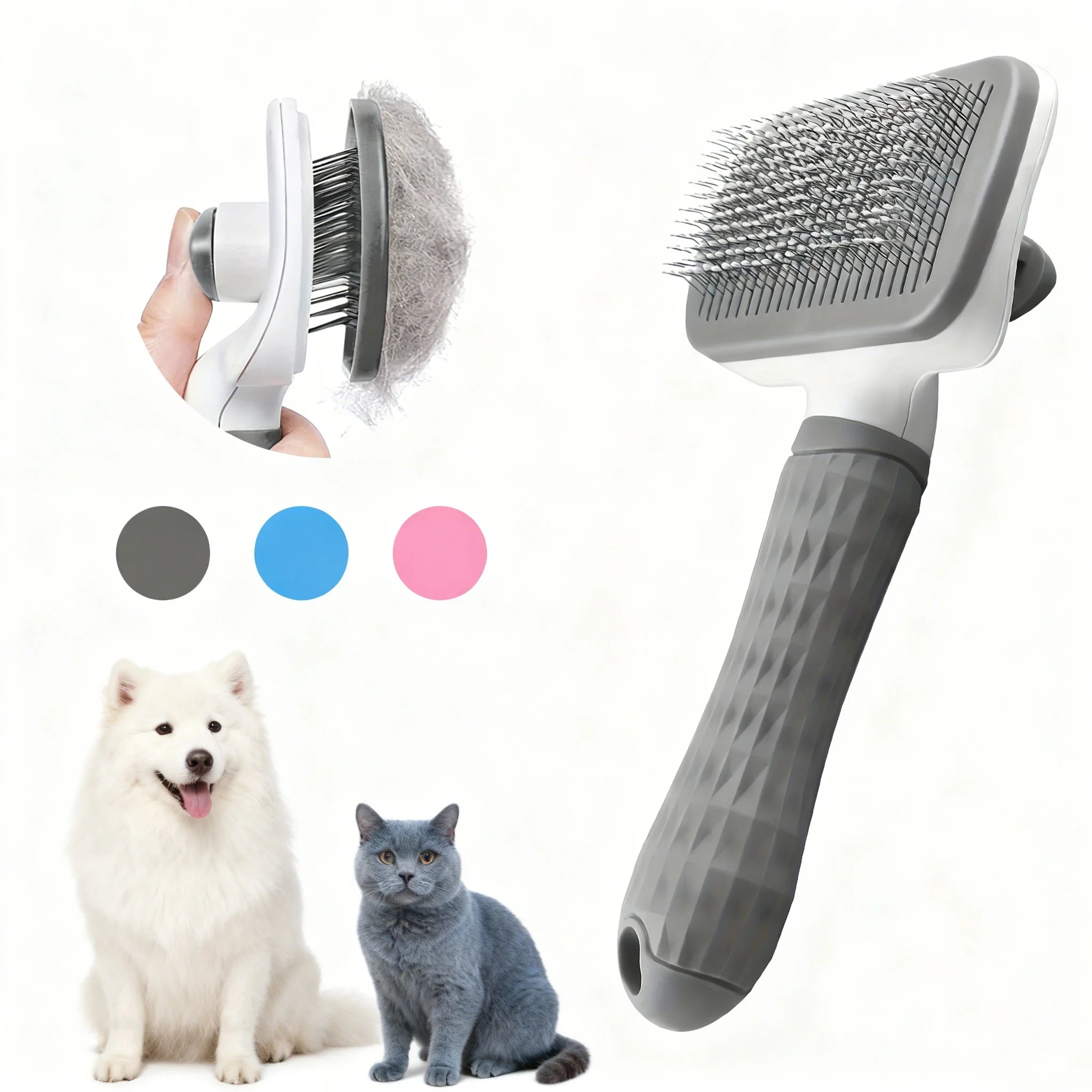 Stainless Steel Self-Cleaning Brush