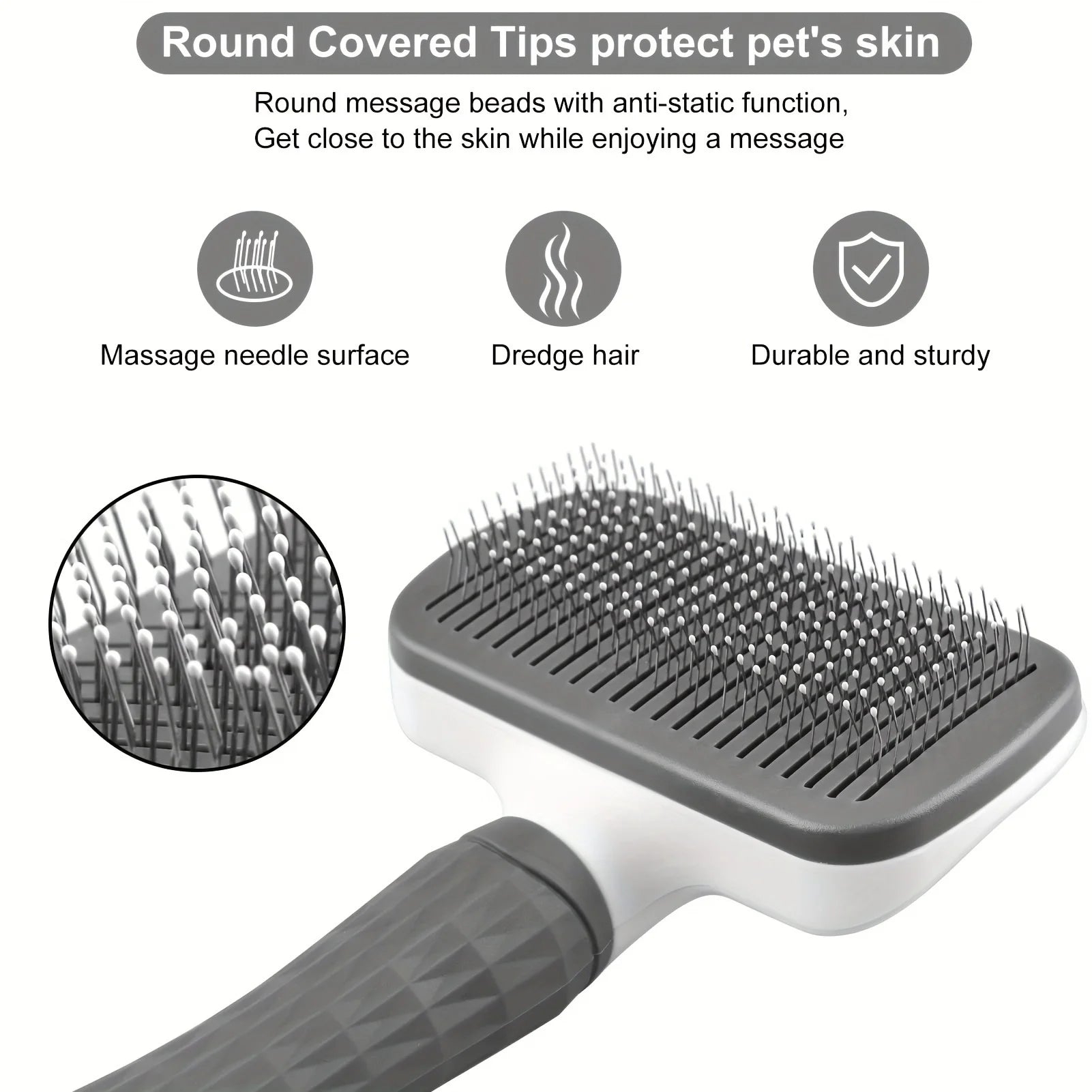 Stainless Steel Self-Cleaning Brush