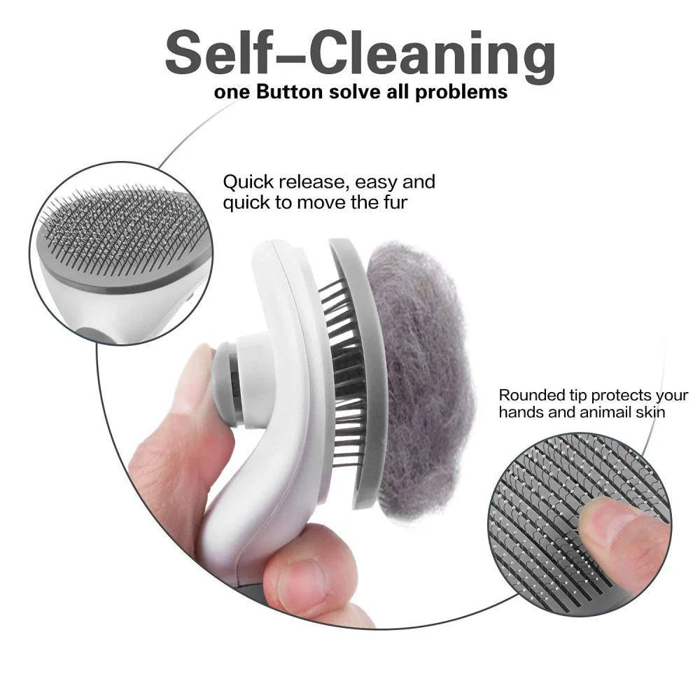 FurFree Self Cleaning Brush for Dogs and Cats